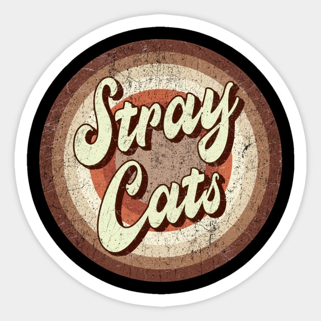 Vintage brown exclusive - stray cats Sticker by roeonybgm